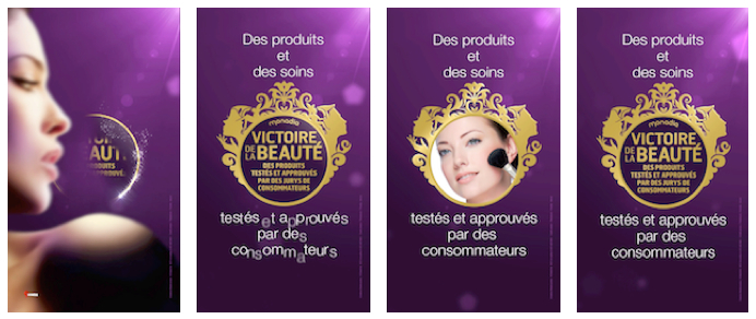 affiche digitale 9secondes victoire beaute 2014